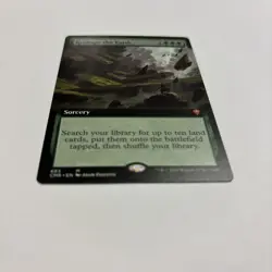 Reshape the Earth Borderless MTG NM Commander Legends English 683 Get 10 Lands! - Image 2