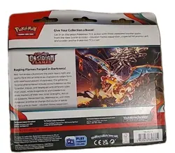 Pokemon Scarlet & Violet 3 PACK Obsidian Flames Booster Blister Eevee 043 Promo - Image 2