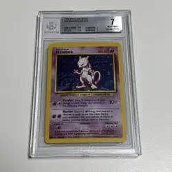 Mewtwo Base Set #10/102 Pokemon TCG 1999 Holo Unlimited Rare - BGS 7 Near Mint - Image 1