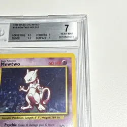 Mewtwo Base Set #10/102 Pokemon TCG 1999 Holo Unlimited Rare - BGS 7 Near Mint - Image 3