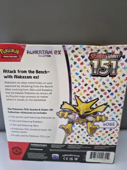 Pokemon TCG Scarlet & Violet 151 Alakazam EX Collection Box - Image 5