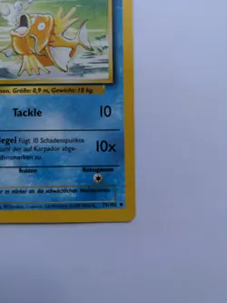 Magikarp Pokemon German Base Set 1st Edition (KARPADOR) #35 NM/LP - Image 4