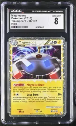 CGC 8 MAGNEZONE 96 PRIME HOLO TRIUMPHANT POKEMON NM/ MINT - Image 1