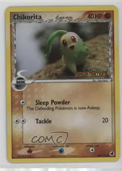 Chikorita Reverse Foil Pokemon EX Dragon Frontiers #44 2006 - Image 1
