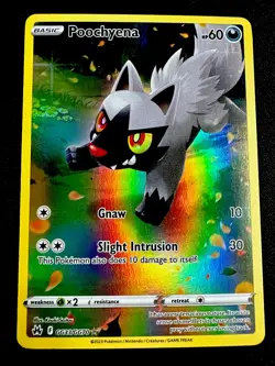 Poochyena GG33/GG70 NM Pokemon Crown Zenith Galarian Gallery Full Art Ultra Rare - Image 1