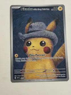 2023 Pokemon Van Gogh Pikachu with Grey Felt Hat SVP EN #085 Promo - Image 1