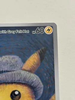 2023 Pokemon Van Gogh Pikachu with Grey Felt Hat SVP EN #085 Promo - Image 5