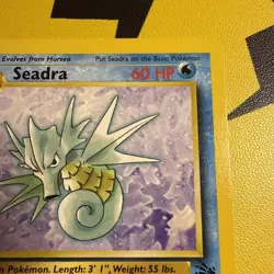 Pokemon TCG Seadra Fossil 42/62 Regular 1999-2000 Wizards Base Set Uncommon - Image 3