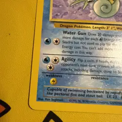 Pokemon TCG Seadra Fossil 42/62 Regular 1999-2000 Wizards Base Set Uncommon - Image 4