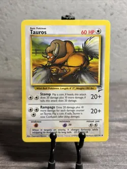 Tauros 062/130 Base Set 2 Regular Uncommon-Pokemon TCG-Fast Shipping-LP!! - Image 1