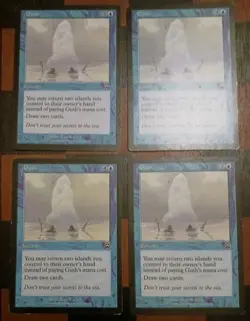 Mtg Gush X 4 MP/LP Playset Mercadian Masques Magic Cards Common - Image 1