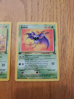 Pokemon Card 1st Edition **Ekans** - Fossil Set # 46/62 -& Zubat #57/62 - Image 4