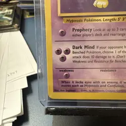 Pokemon TCG Hypno 23/62 Fossil Unlimited Non-Holo Card LP Condition - Image 5