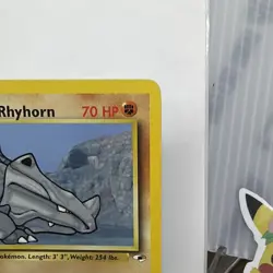 Brock's Rhyhorn 70/132 Gym Heroes Unlimited Pokemon Card Common NM - Image 3