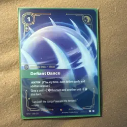 Riftbound Spiritforged 2026 Defiant Dance Irelia Signature Spell Card 196/221 - Image 1