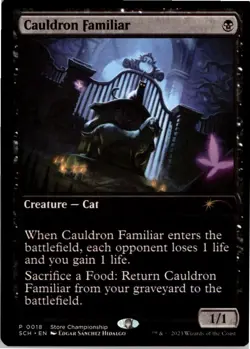 Cauldron Familiar P Game Day & Store Championship Promos 18 NM MTG x1 - Image 1