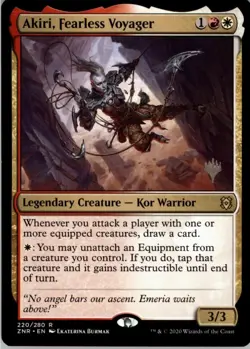 Akiri, Fearless Voyager R Promo Pack: Zendikar Rising 220 NM MTG x1 - Image 1
