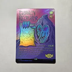 Near Mint Foil Goblin Recruiter Borderless Secret Lair Goblin & Squabblin' MTG - Image 1