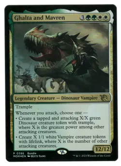 MTG Ghalta and Mavren Promo Foil March of Machine Magic The Gathering TCG - Image 1