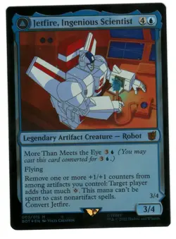MTG Jetfire, Ingenious Scientist Foil Transformers Brothers War Magic Gathering - Image 1