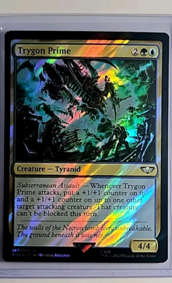 2022 MTG Magic The Gathering 40k Warhammer 40000 Surge Foil #143 Trygon Prime - Image 1