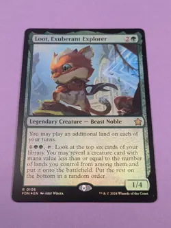 MTG Magic: Foundations: Loot, Exuberant Explorer Foil #0106 Rare - NM - Image 1