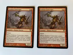 1x Zealous Conscripts - Avacyn Restored MTG Near Mint Combined Shipping #R047 - Image 1