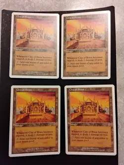 City of Brass 7th Edition Regular - NM x 4 - Image 1