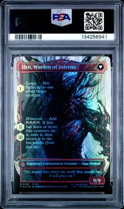 2025 MTG FINAL FANTASY CLIVE, IFRIT'S DOMINANT/IFRIT, WARDEN OF INFERNO PSA 10 - Image 2