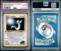 2000 POKEMON GYM HEROES 42 ERIKA'S DRATINI 1ST EDITION NEAR MINT-MINT PSA 8 - Image 3