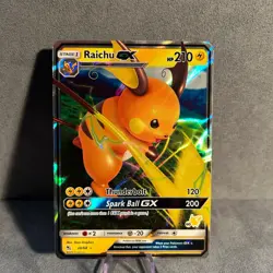 Raichu GX 20/68 Holo Hidden Fates Pokemon NM - Image 1