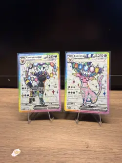 Pokemon TCG Umbreon Ex Espeon Ex Svp 175 176 Promo Pair NM Prismatic Evolution - Image 5