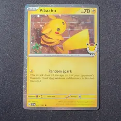 Pokemon TCG - Pikachu 051/162 Pokemon Day 2026 Cosmos Holo - Near Mint NM - Image 1