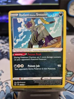Pokemon TCG Card Radiant Hisuian Sneasler 123/196 SWSH Lost Origin - Image 1