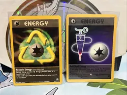 Pokemon TCG Recycle Energy 105/111 Full Heal Energy 81/82 Rocket Set - Image 1