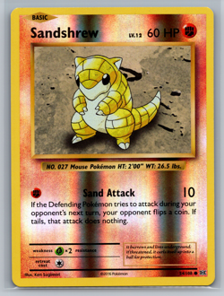Sandshrew 54/108 Reverse Holo Common XY Evolutions Pokemon TCG Near Mint - Image 1