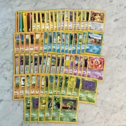 Pokemon Card Lot 1999 WOTC 75 Different Cards Lots Of 1st Edition Or Uncommon NM - Image 1
