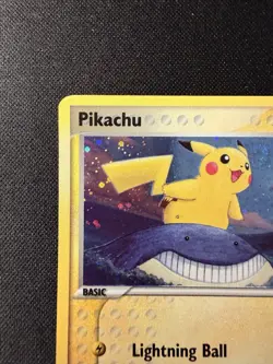 Pokemon TCG Pikachu 12/17 POP Series 5 Holo Promo Basic 2007 Inverted Back Error - Image 2