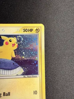 Pokemon TCG Pikachu 12/17 POP Series 5 Holo Promo Basic 2007 Inverted Back Error - Image 3