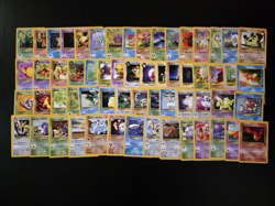 Pokemon 60 Card No Duplicate Lot Team Rocket Gym Challenge Fossil LP+ WOTC TCG - Image 1