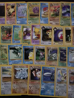 Pokemon 60 Card No Duplicate Lot Team Rocket Gym Challenge Fossil LP+ WOTC TCG - Image 4