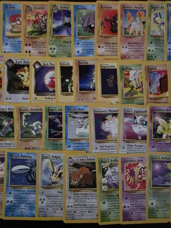 Pokemon 60 Card No Duplicate Lot Team Rocket Gym Challenge Fossil LP+ WOTC TCG - Image 5