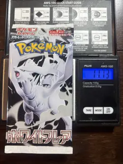 Heavy 11.73g Pokemon Sealed White Flare Japanese Booster Pack - Image 1