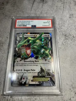 Rayquaza EX PSA 10 XY 75 Roaring Skies 2015 Pokemon - Image 1