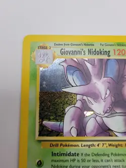Pokemon TCG Giovanni's Nidoking Gym Challenge Holo Card 7/132 Unlimited Rare - Image 3