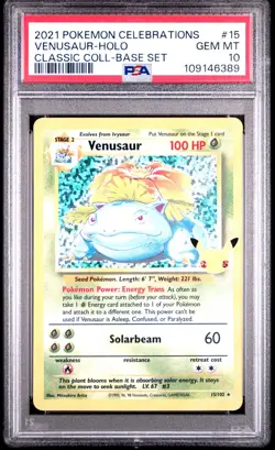 PSA 10 Venusaur Pokemon Celebrations Classic Collection - Image 1