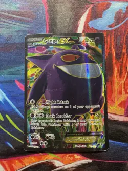 Pokemon TCG XY Phantom Forces Gengar EX Full Art Ultra Rare Card 114/119 DMG - Image 1