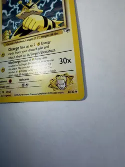 Pokemon TCG Lt. Surge's Electabuzz Gym Heroes Holo Rare 61/132 70 HP - Image 2