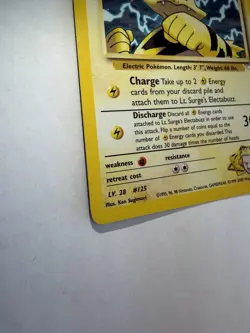 Pokemon TCG Lt. Surge's Electabuzz Gym Heroes Holo Rare 61/132 70 HP - Image 3