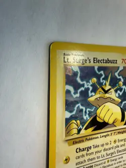 Pokemon TCG Lt. Surge's Electabuzz Gym Heroes Holo Rare 61/132 70 HP - Image 4